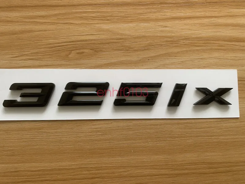 

Gloss Black 3D ABS Letters Trunk 325ix Emblem Rear Badge for BMW 2017-2022 325ix