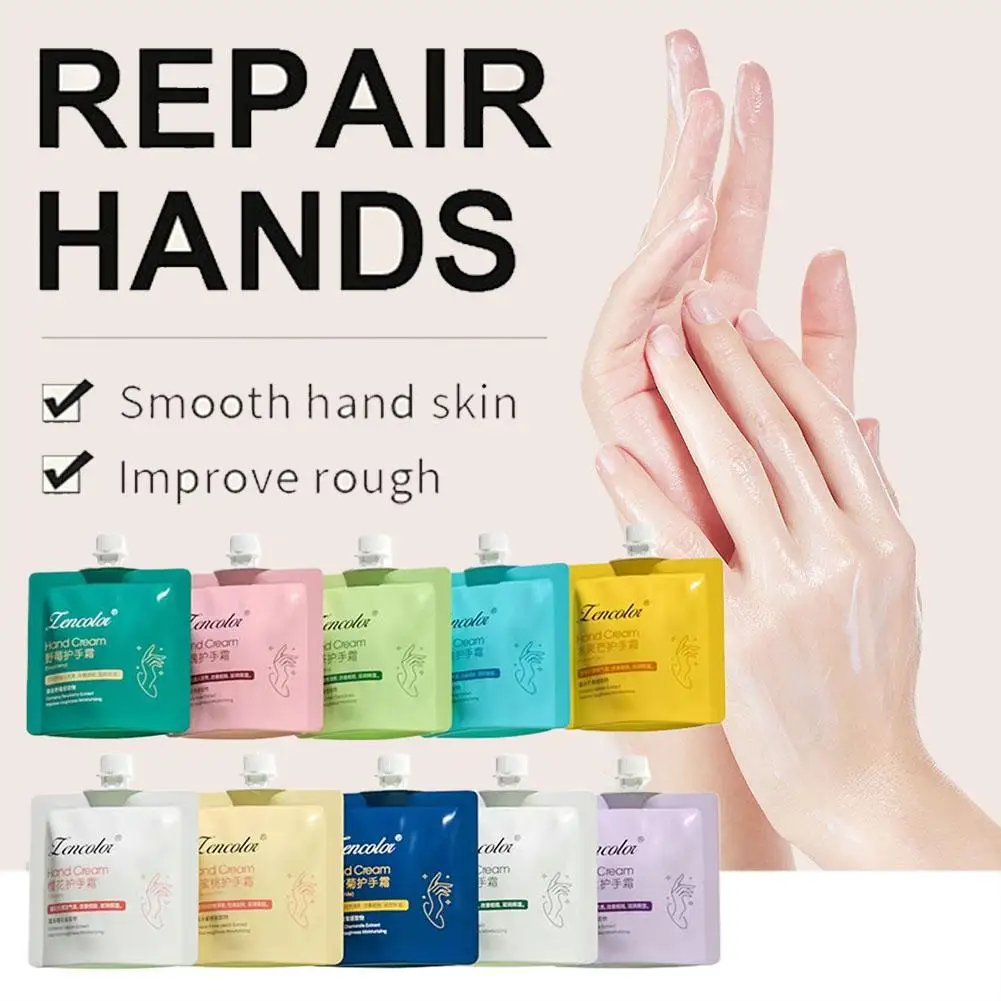 10bag Hand Cream Moisturizing Anti Drying Crack Anti Drying Anti Freezing Crack Non Greasy Moisturizing Chamomile Hand Cream