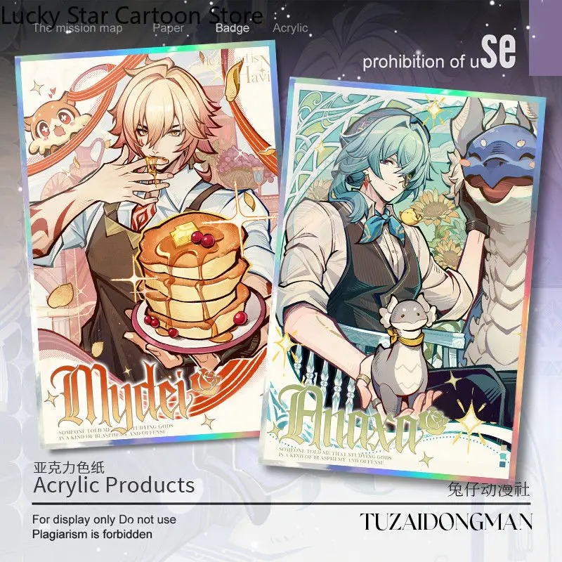 Nuevo Castorice Anaxa Khaslana Herta Honkai: Star Rail doble Flash Color papel Cosplay juego Anime regalo de cumpleaños Halloween