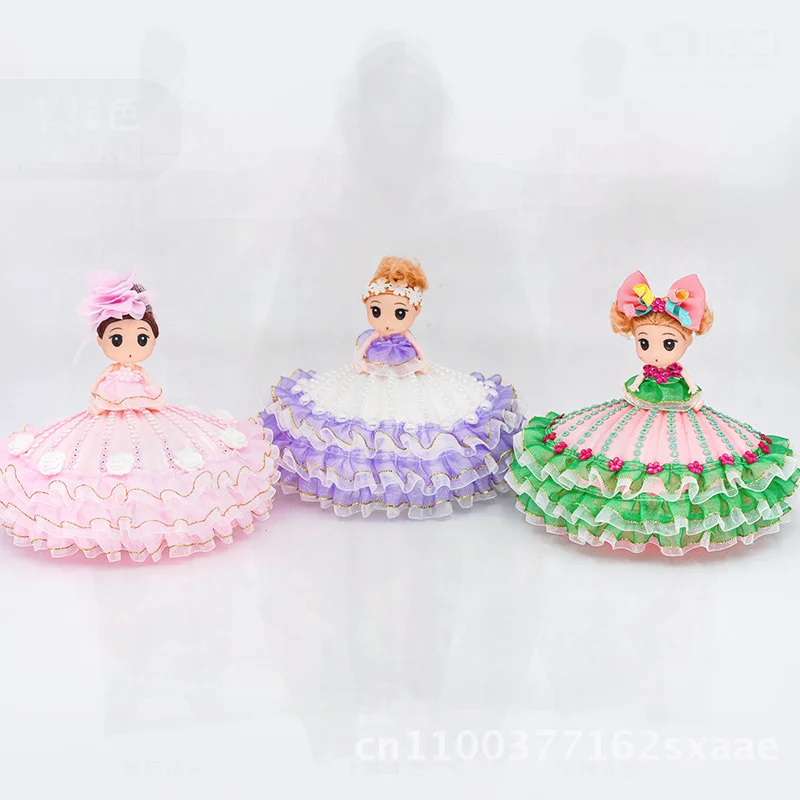 DIY Handmade Colorful Flash Shell Music Box Creative Gift for Little Girls Birthday Plastic Material White Pink Purple Sets