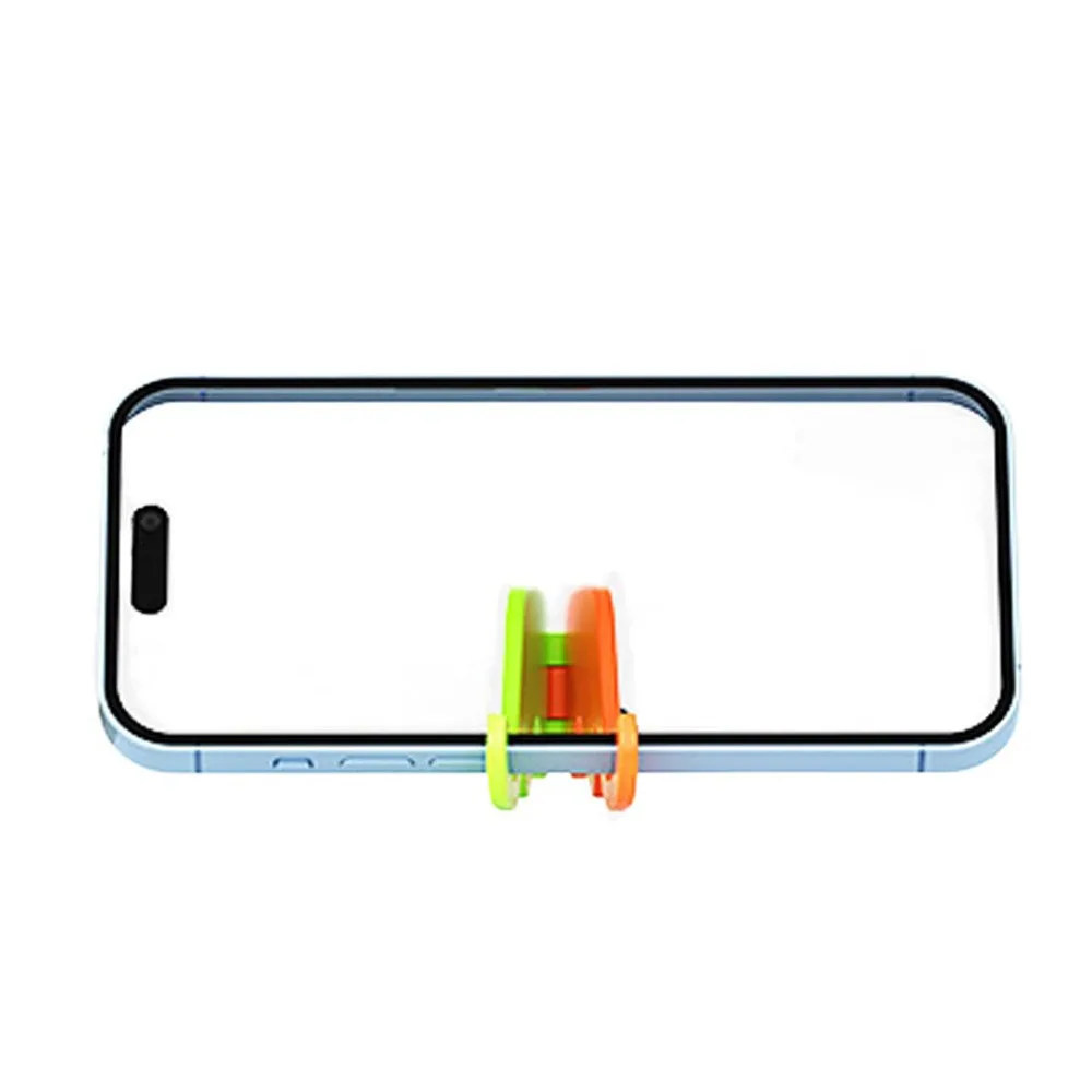 Elephant Shape Mobile Phone Stand Foldable Portable Mobile Phone Holder with Keychain Mini Cell Phone Bracket Key Ring Gift