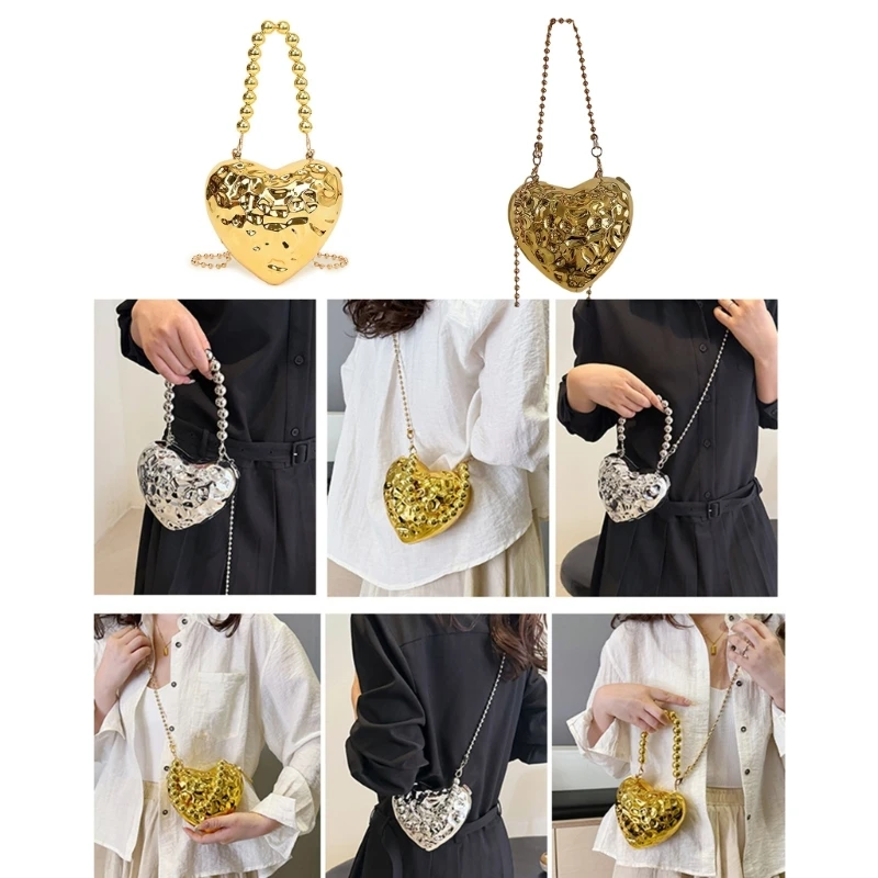 Elegant Acrylic Handbag Crossbody Bag Chain Shoulder Purse Satchel Suitable for Fashionable Women and Student