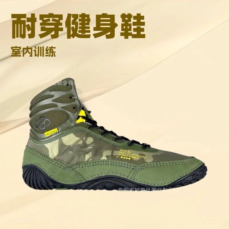 

Hot Sale Professional Athletic Sports Boxing Fighting Boots Comfortable Breathable Fitness Training Shoes Wrestling Shoes