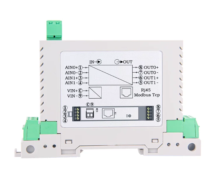 4-20ma to Ethernet Analog Acquisition Module 0-5V to Modbus Tcp Voltage and Current Acquisition Instrument