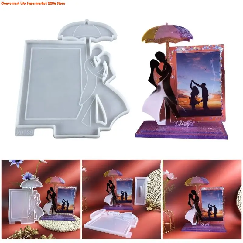 DIY Couple Shaped Epoxy Resin Frame Mold Creative Picture Frame Mould Ideal for Home Decors and Unique Gift Making