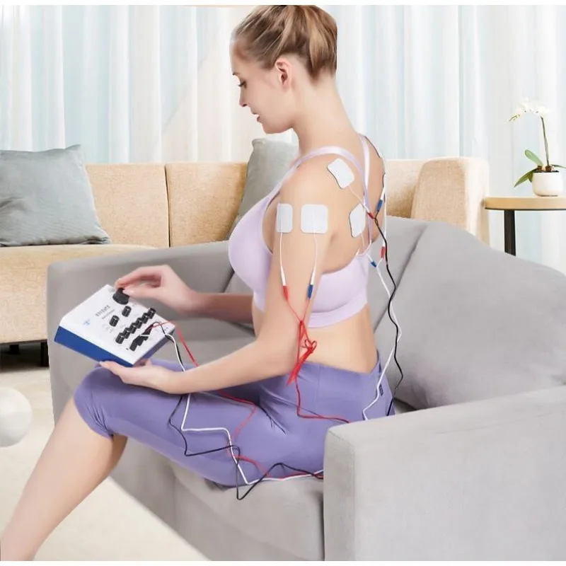 Electric Acupuncture Health Stimulator Machine CMNS6-1plus Nerve Muscle Electrostimulation Needle 6 Output Patch Massager