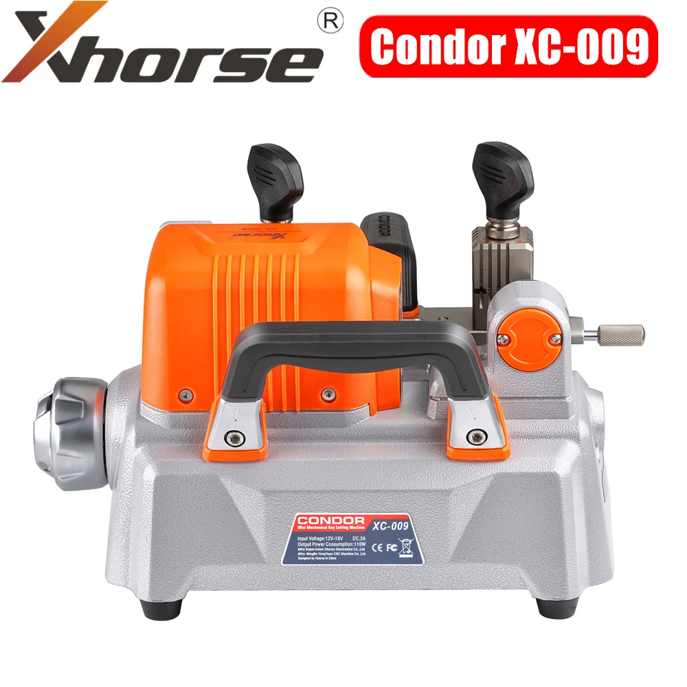 Xhorse Condor XC-009 Key Cutting Machine for Single-Sided and Double-sided Keys with Battery