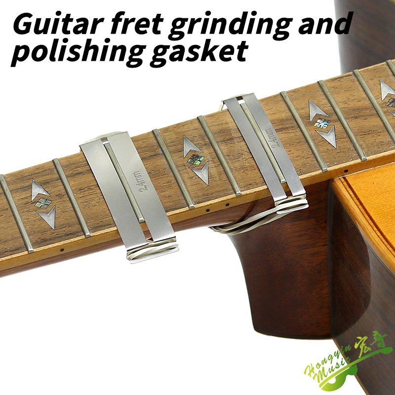 HUATOOL Guitar Fret Leveling Polishing Gasket Fingerboard Fret Removing Protective Cushion Maintenance Tool