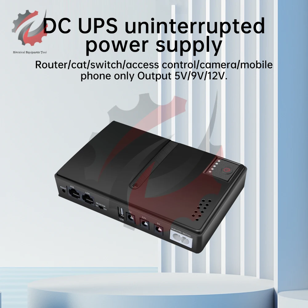 DC UPS ononderbroken voeding voor router/kat/schakelaar/camera/mobiele telefoon 1036P batterij back-up voeding 5V 9V 12V