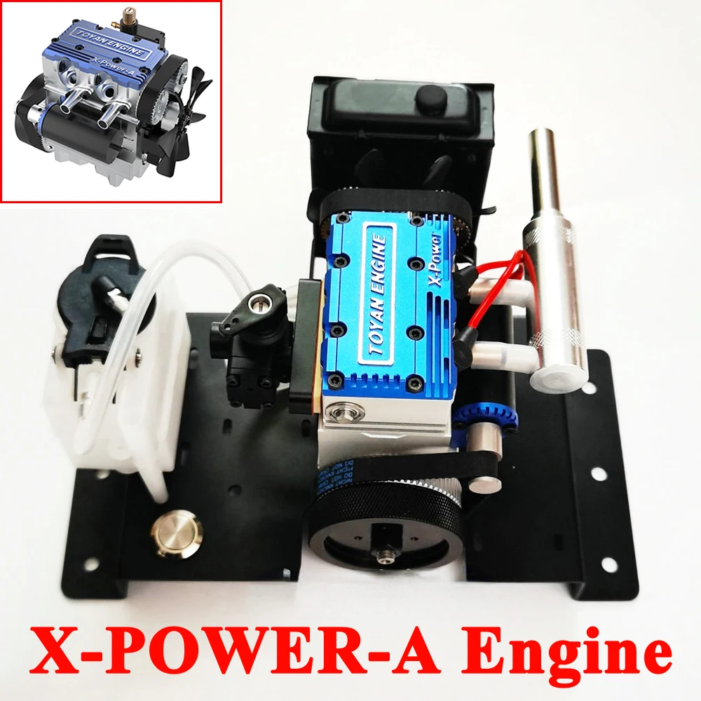 TOYAN Twin Cylinder L200 Water Cooled Methanol Engine Model X-POWER-A Parts Version Starter Kit