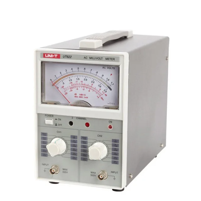 uni- UT622 Dual Channel AC Digital Voltmeter / Millivolt Meter AC Millivoltmeter UT-622