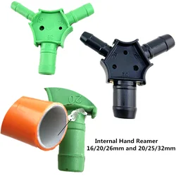 2 Pcs Size 16/20/26mm And 20/25/32mm PEX-AL Internal Hand Reamer Pex-Al-Pex Pipe Calibrator Tool Fitting for Plumbing Pipe