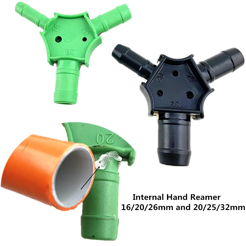 2 Pcs Size 16/20/26mm And 20/25/32mm PEX-AL Internal Hand Reamer Pex-Al-Pex Pipe Calibrator Tool Fitting for Plumbing Pipe