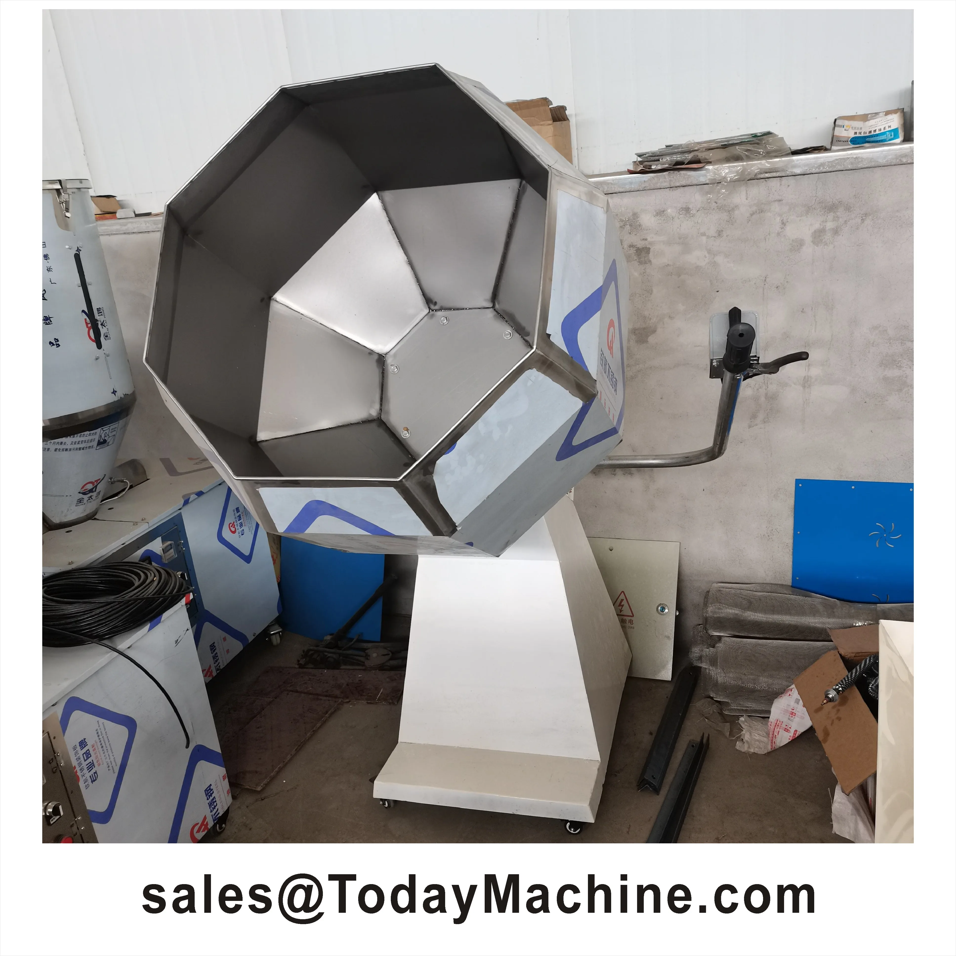 Octagonal Tea Cashew Flavour Machine Nut Flavor Snack Food Drum Seasoning Mixer Machine