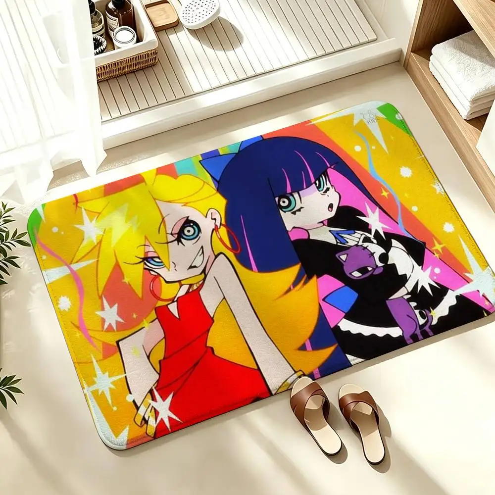 CUTE P-Panty Stocking with Garterbelt  Soft Absorbent Decorative Floor Mat for Bathroom Entryway Living Room
