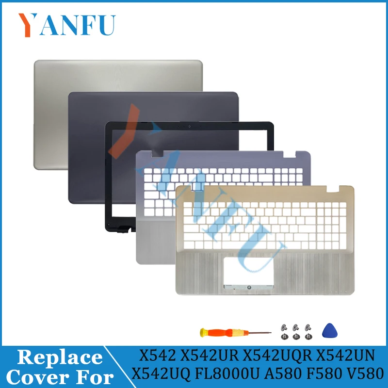 

NEW LCD Back Cover Bottom Case Front Bezel For X542 X542UR X542UQR X542UN X542UQ FL8000U A580 F580 V580 Housing Case Shell