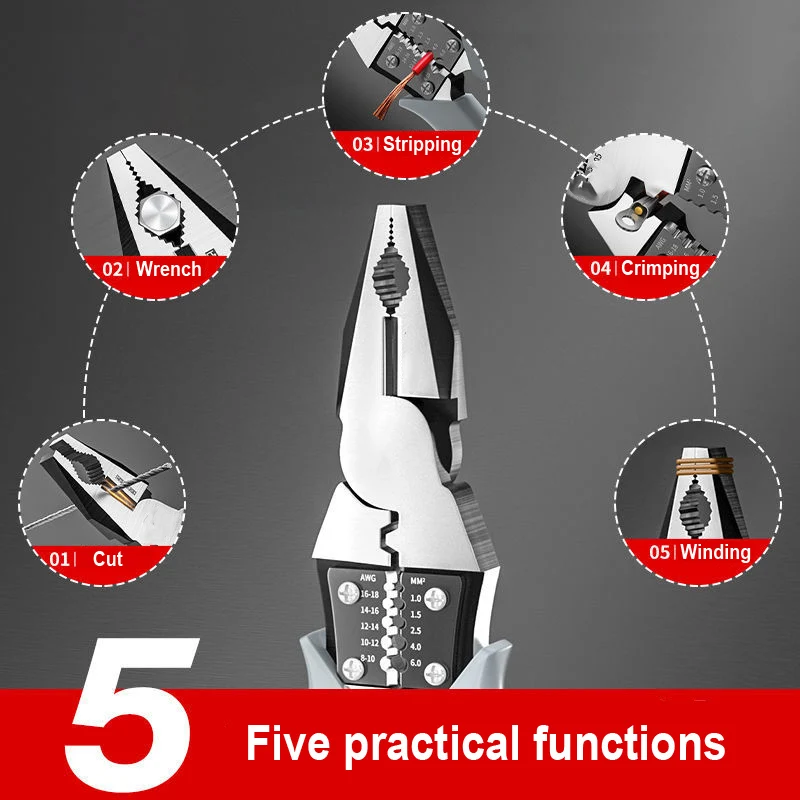 Wire Cutters Multifunctional Wire Cutters Diagonal Nose Pliers Hardware Tools Wire Cutters Electrician Tools Hand Tools