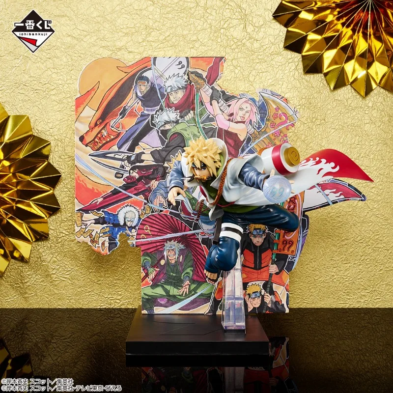 In Stock Bandai Naruto Ichiban Kuji NARUTOP99 Minato Namikaze Anime Figure Action Model Collectible Figurals Brinquedos Toys