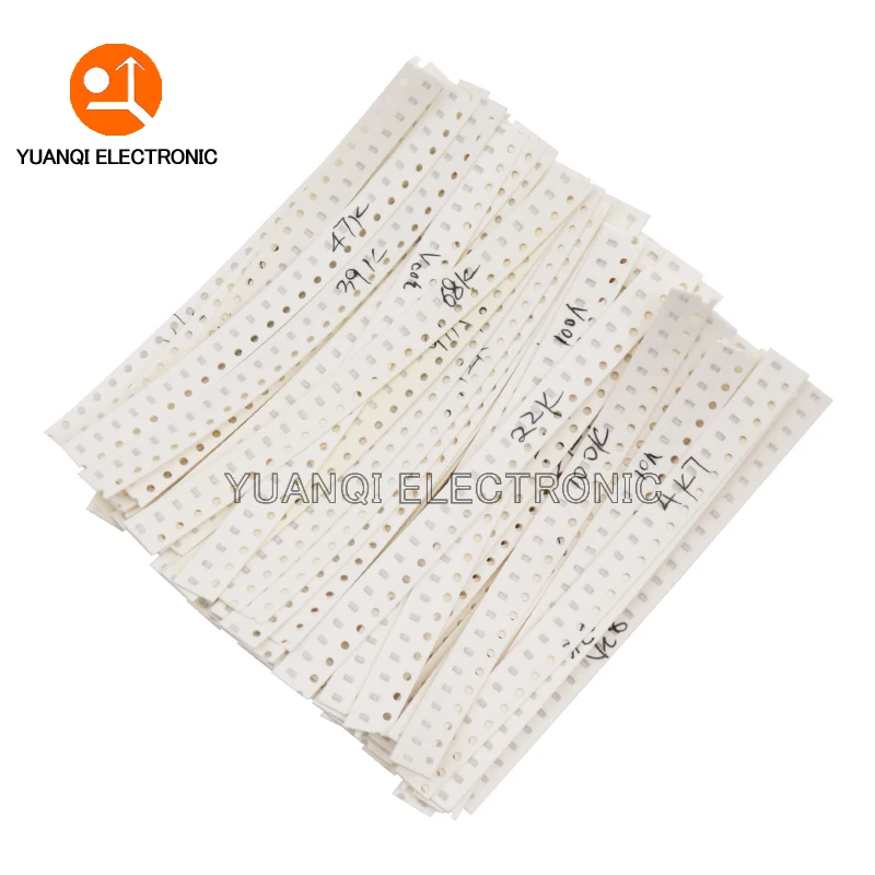 1500pcs 0603 0805 1206 SMD Resistor Assorted Kit 1R - 10M ohm 1% 60valuesX 25pcs Sample Bag