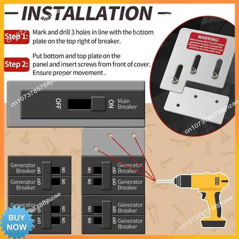 Interruptor do painel do disjuntor do hardware do link de controle do gerador do bloqueio do gerador A10R 150 ou 200A caixa do disjuntor