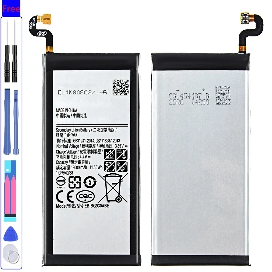 

Phone Battery EB-BG930ABE 3000mAh For Samsung Galaxy S7 SM-G930 G930A G930K G930F G930FD G930R6 G930T G930W8 + Track Code