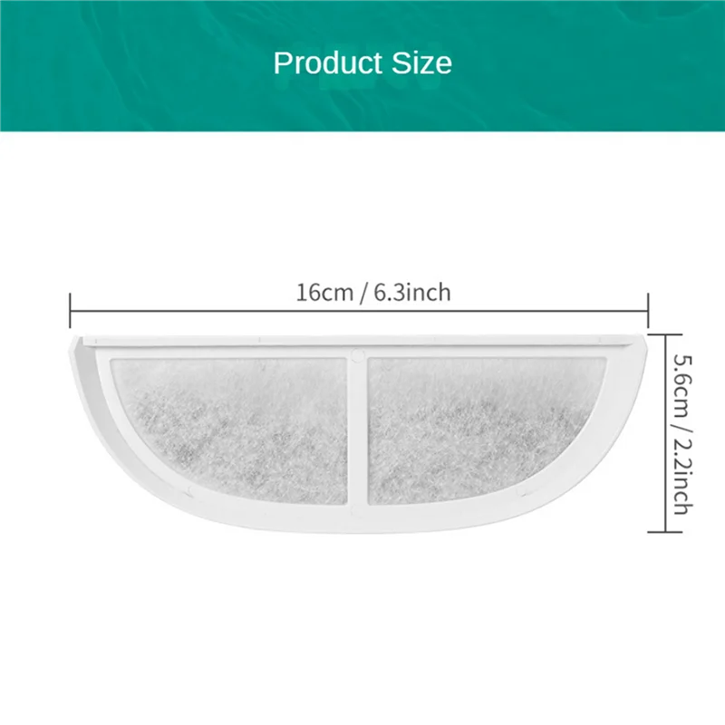 24PCS Cat Water Fountain Filter Replacement Filters For Eufy 3L/105Oz Stainless Pet Water Fountain Dog Fountain Filter view 5
