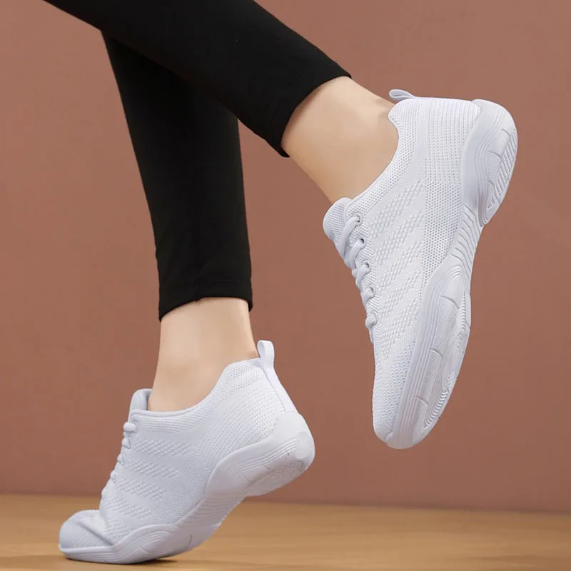 Girls White Cheer Dance Sneakers Kids Lightweight Cheerleading Training Walking Tennis Womens And Men Fashion Sports Shoes