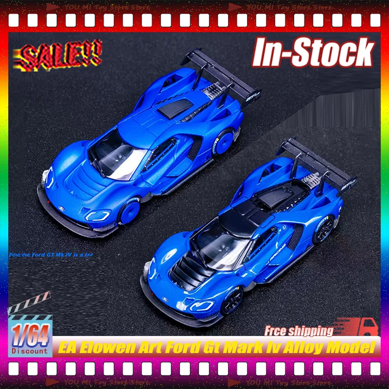 

New 1:64 Ea Elowen Art Alloy Ford Gt Mark Iv Diecasting Simulation Racing Car Model Collectible For Adult Collection Enthusiasts