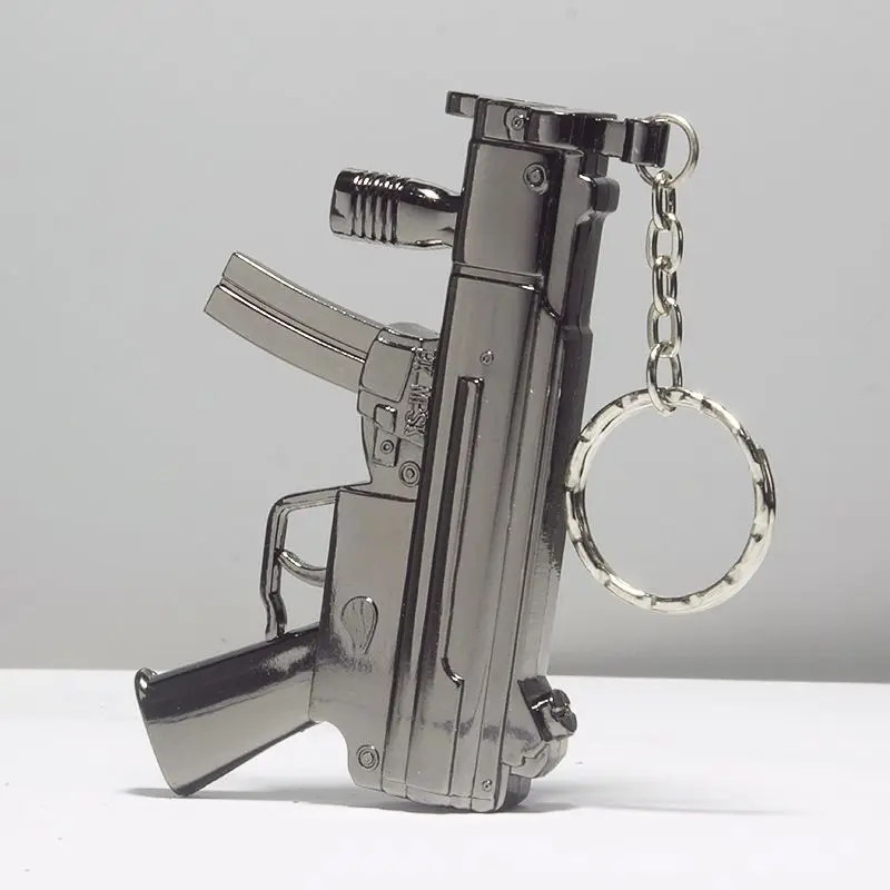 Mini Gun Type Sleutelhanger Aansteker, Butaan Gas, Navulbaar, Metaal Winddicht Aansteker, Rode Vlam, Draagbaar, Roken Accessoires, Nieuw