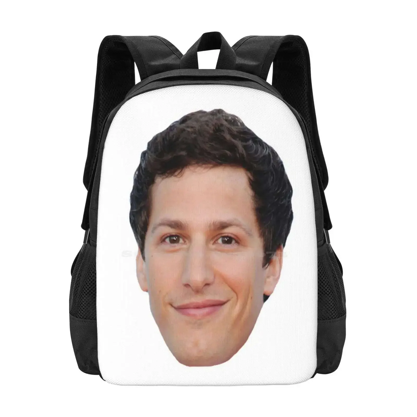

Andy Samberg Face Hot Sale Schoolbag Backpack Fashion Bags Andy Samberg Face Funny Humour Lonely Island