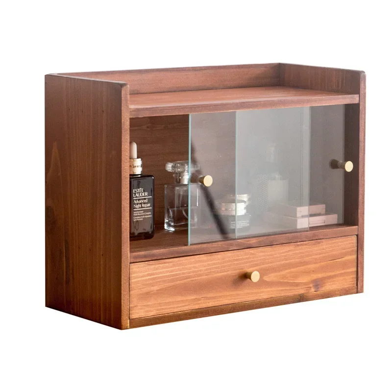 

Easy To Use Japanese Solid Wood Storage Cabinet Dust-Proof Tea Set Organizer Household Kitchen Drawer System Aesthetic Design St