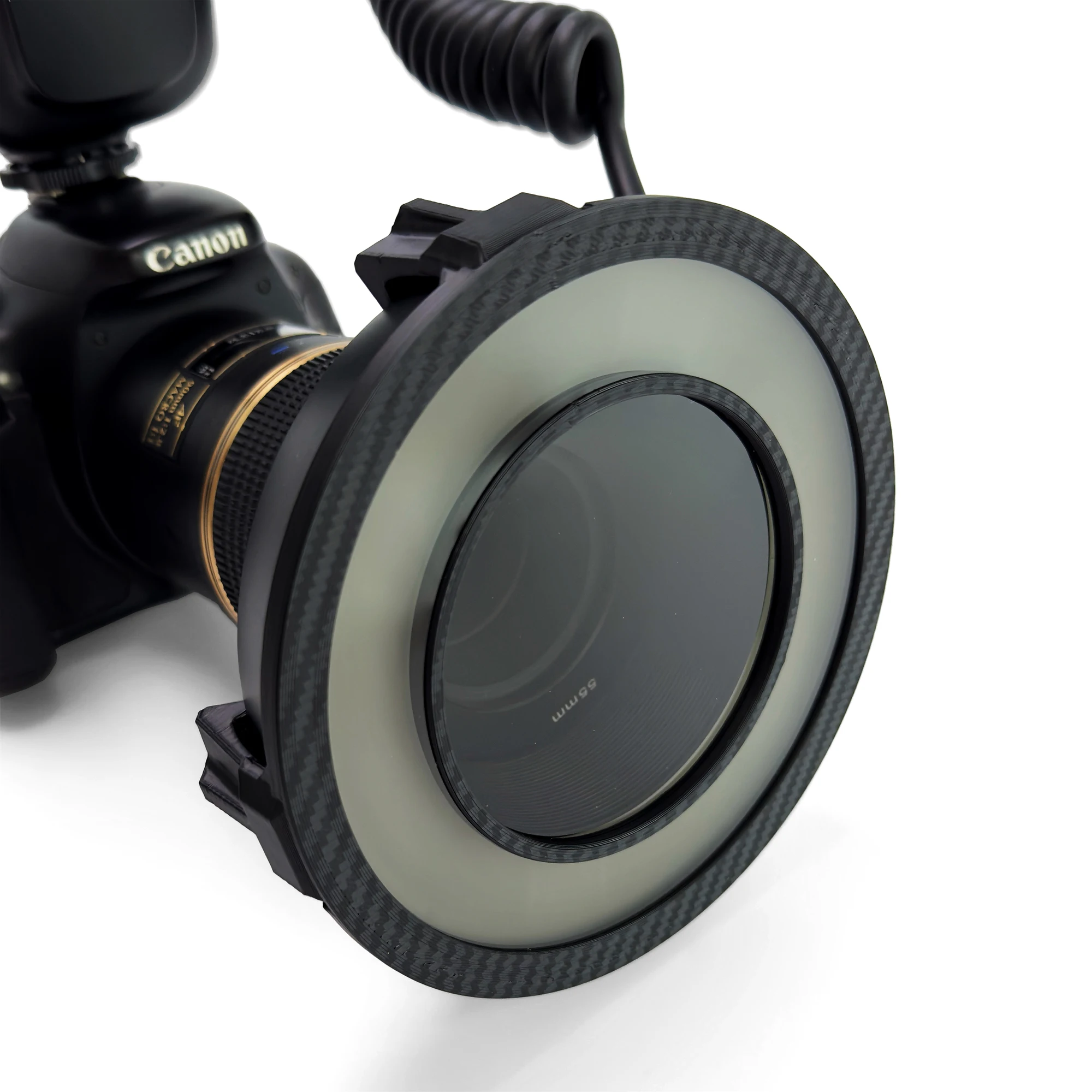 Kamera-Zahnfotografie – kein Reflexions-Kreuzpolarisationsset für Godox MF-R76-Blitze. Ring blinkt intraorale Fotografie – Detail 11
