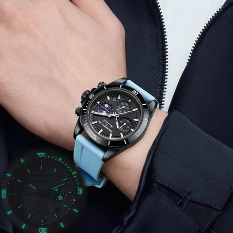 CERIEPON Men's Multi Functional Couple Watch for Men and Women Genuine Brand Couples Luminous Waterproof Valentine's Day gift
