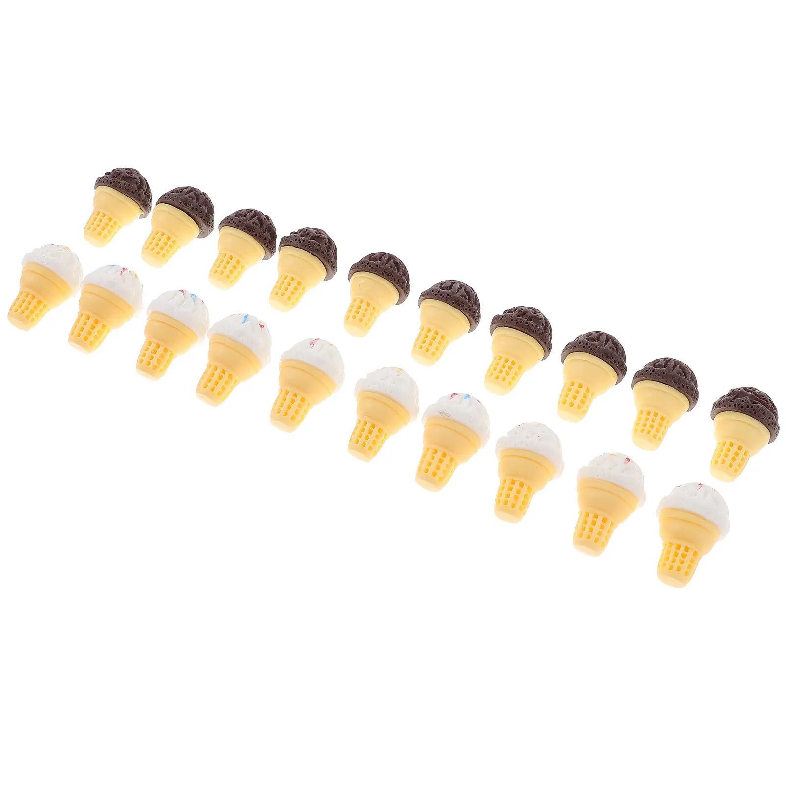 

20Pcs Mini Decoration Resin Realistic Simulation Miniature Food DIY Accessories Phone Case Ornament Mini House