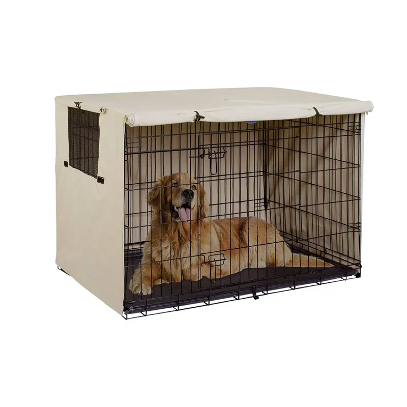 Wire Kennel Universal Crate Rainproof Outdoor Protection Case Sun Dust Waterproof Covers Cage Dog Durable Pet Cover