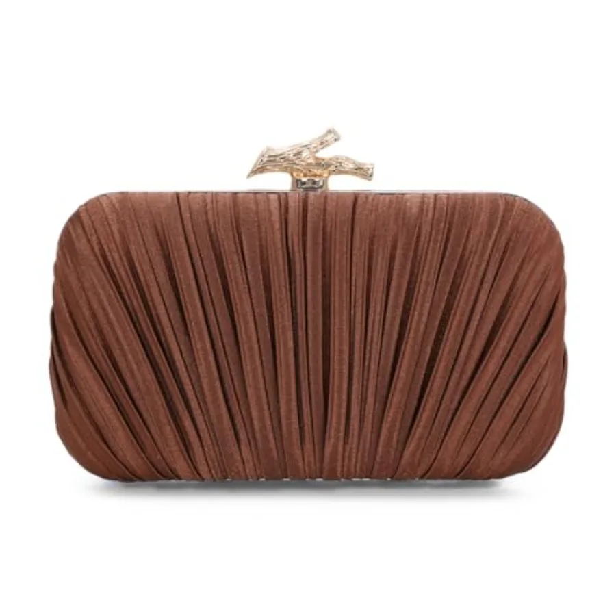 

Clutch Purses for Women Evening Bag Pleated Clutch Bag with Chain for Wedding Party with Chain, for Wedding Party