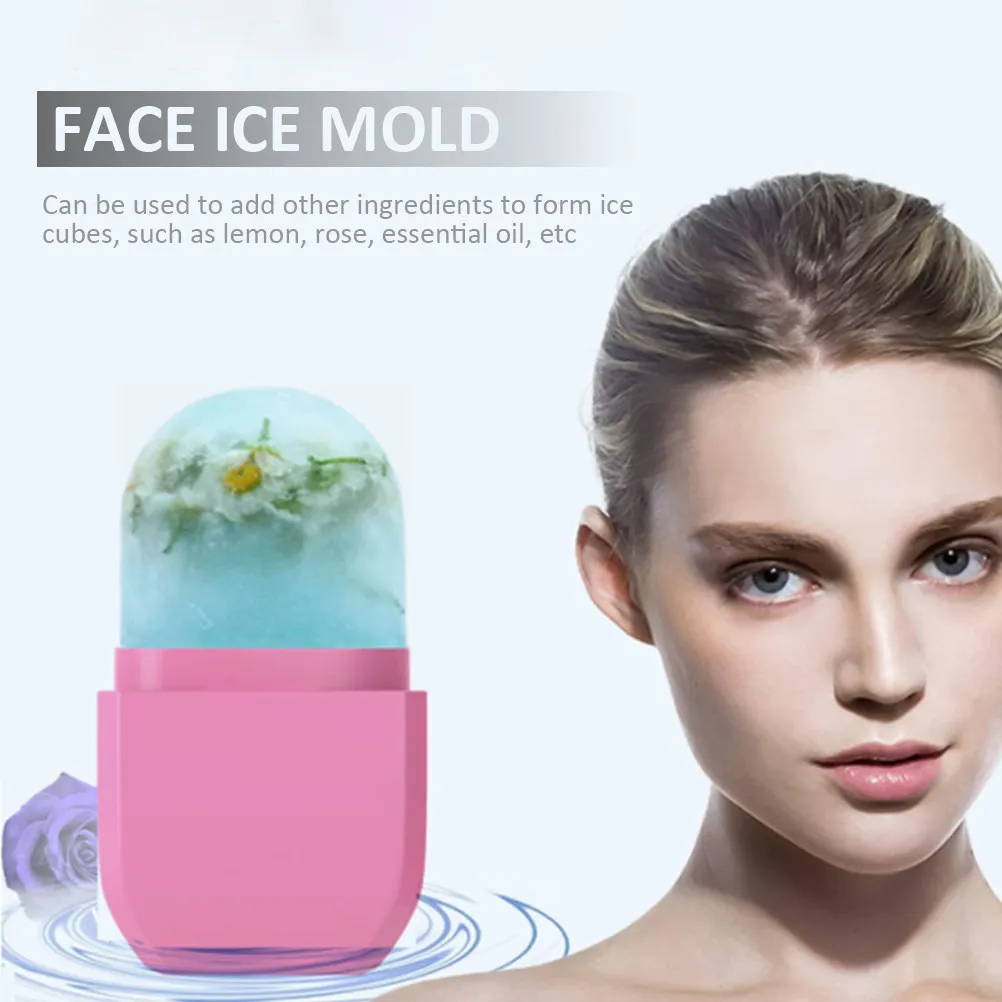 Silicone Unicorn Face Ice Cube Tray Compact Home Ice Compress Face Massage Tool Cooling Facial Massager for Muscle Recovery and