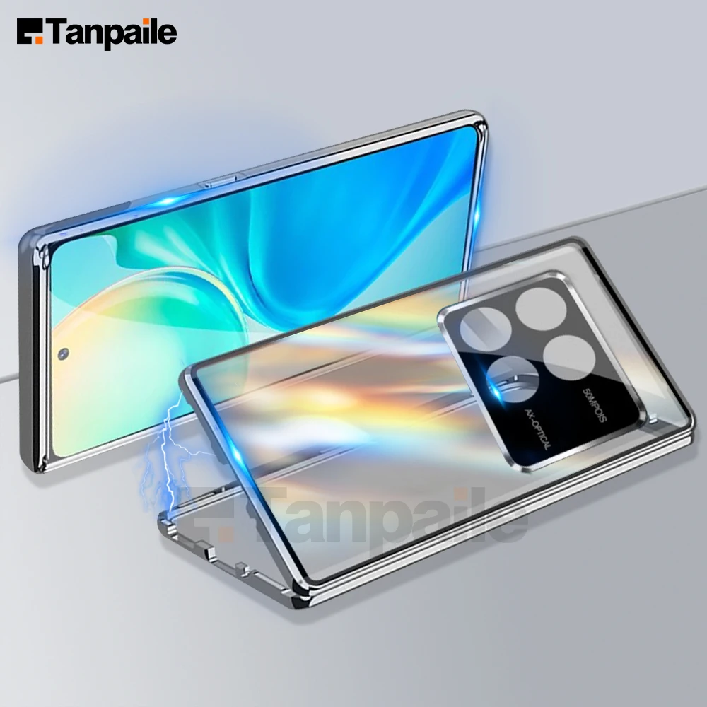 

Metal Case for POCO X6 PRO Redmi K70e K70 note 13 M6 F6 Double Sided Tempered Glass with Camera Protection Cover For POCO F6 pro