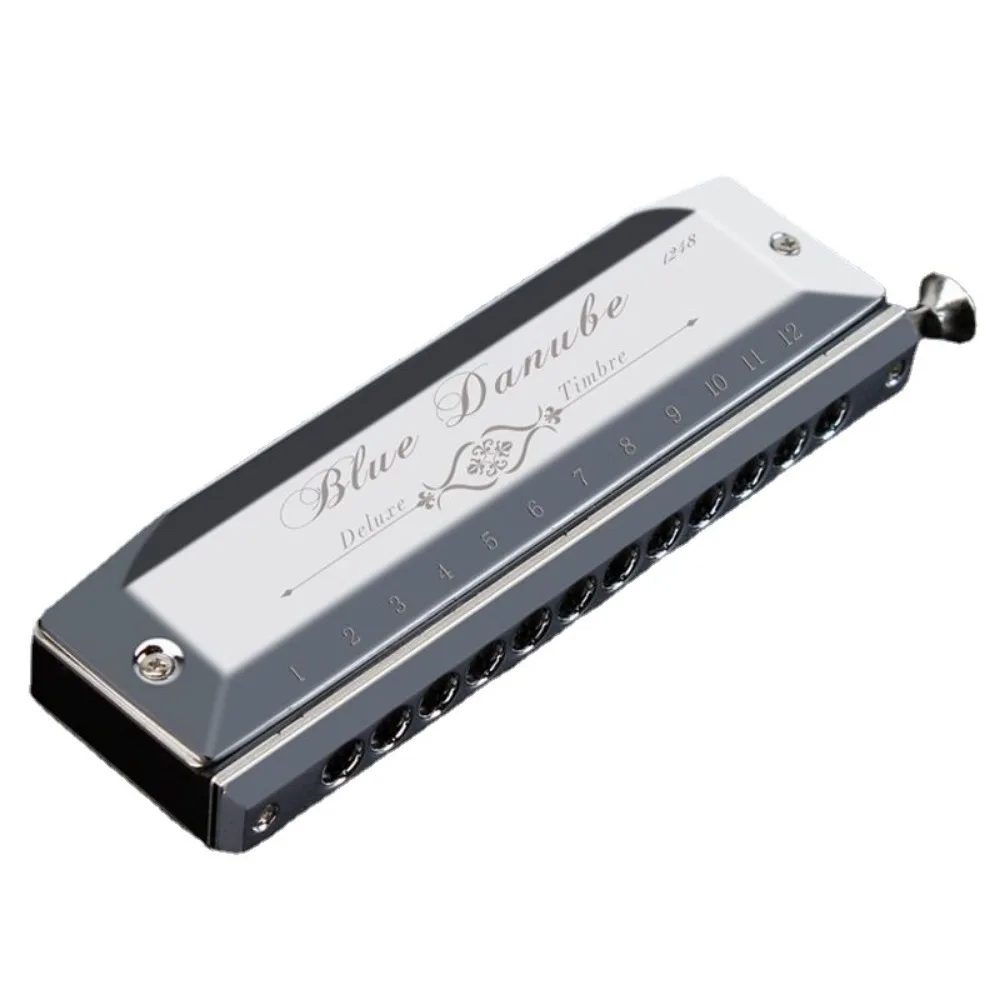 Mouth Harmonica C Key Chromatic Professional Harmonicas 10/12/14/16 Holes 40/48/56/60 Tone Woodwind Playing Musical Instruments