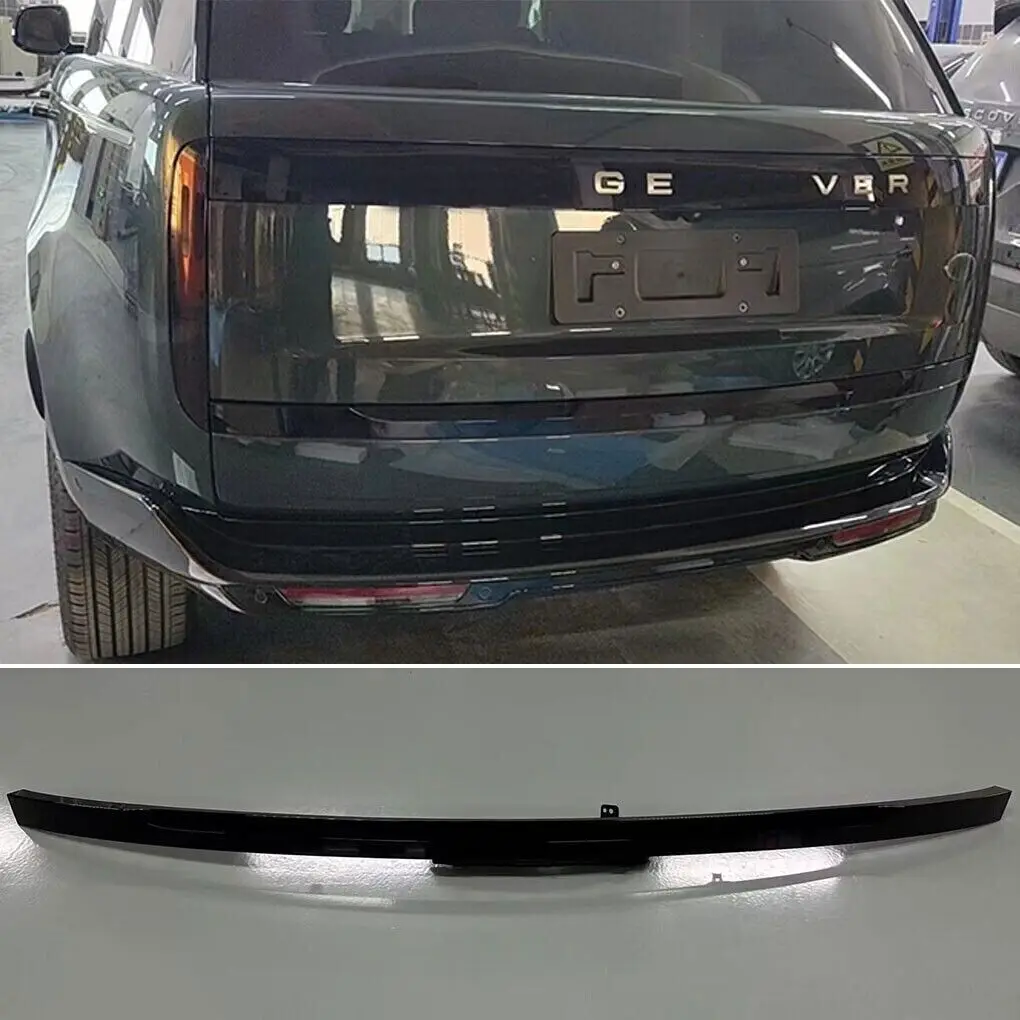 For Range Rover HSE 2023+ Black Rear Door Tail Gate Trunk Molding Trim Cover