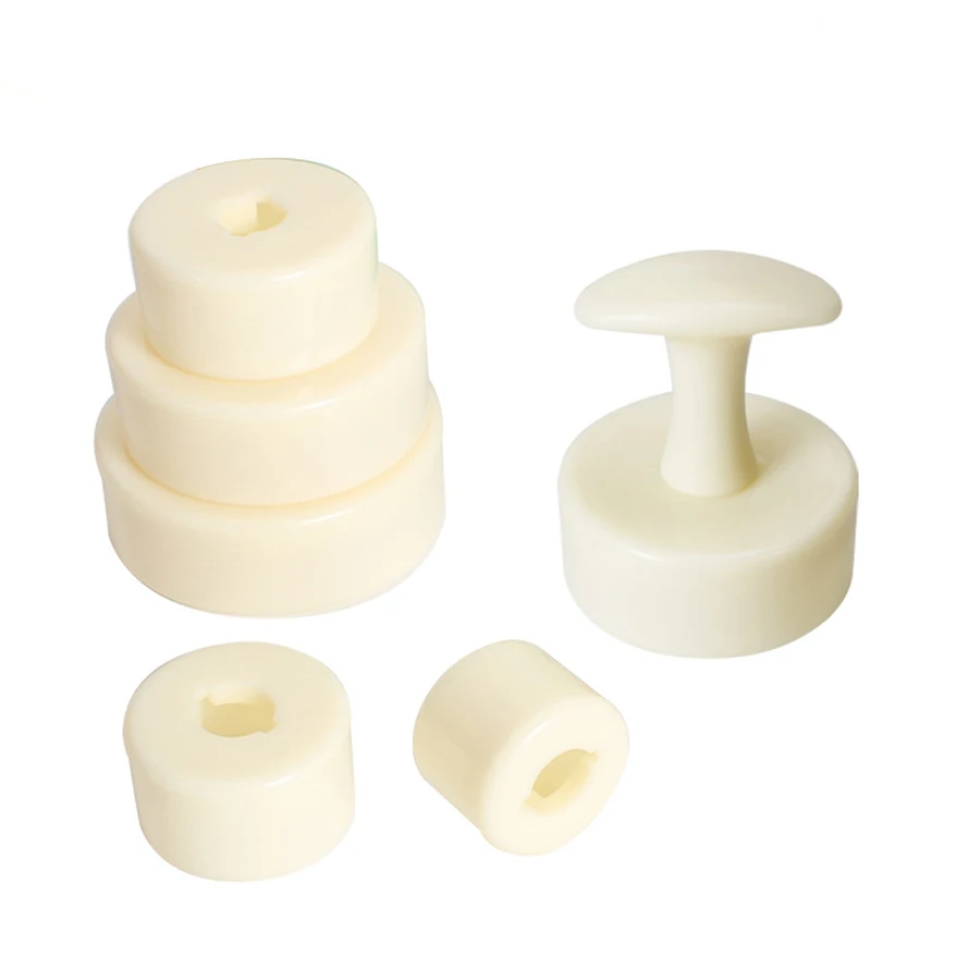 Prensador de tarta en barra, juego de 6 uds de moldes de concha, Kit de manipulación de masa para pastelería, máquina para hacer tarta de fruta, Mini manipulación de tarta de fruta