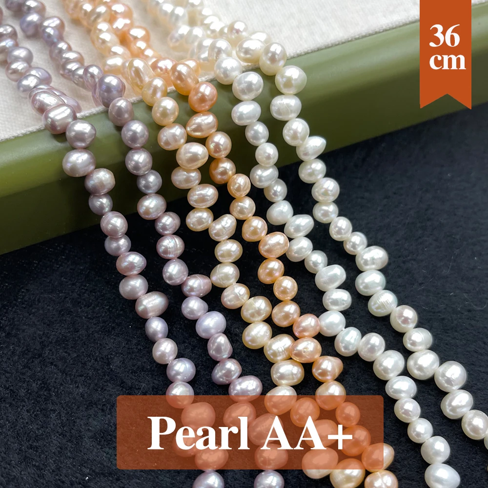 

Real Natural Freshwater Pearl Beads Rice Shape Pearl Loose Beaded for Making DIY Jewerly Necklace Bracelet Accessories 5-6mm