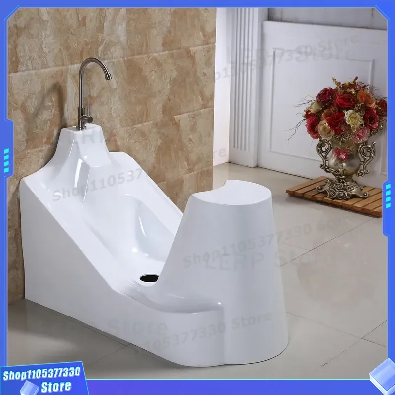 High Quality Acrylic Muslim Prayer Wash Basin Wudu Shower Foot Washer Factory OEM Durable Islamic Ablution Sink for Bathroom