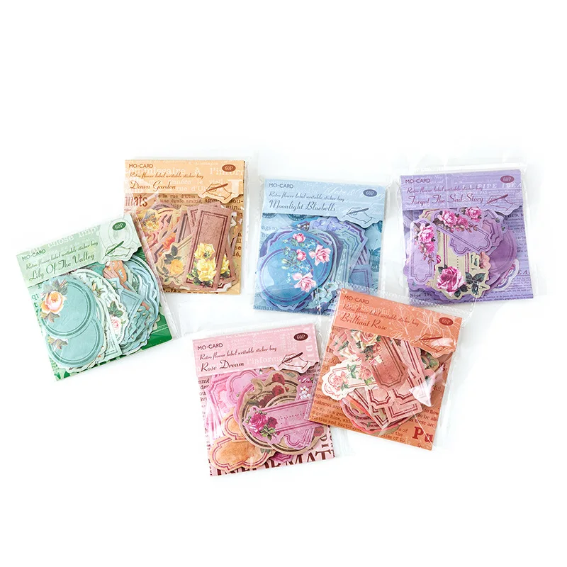 60 stücke Kawaii Schreibwaren Aufkleber garten label Junk Journal Tagebuch Planer Dekorative Handy Aufkleber Scrapbooking