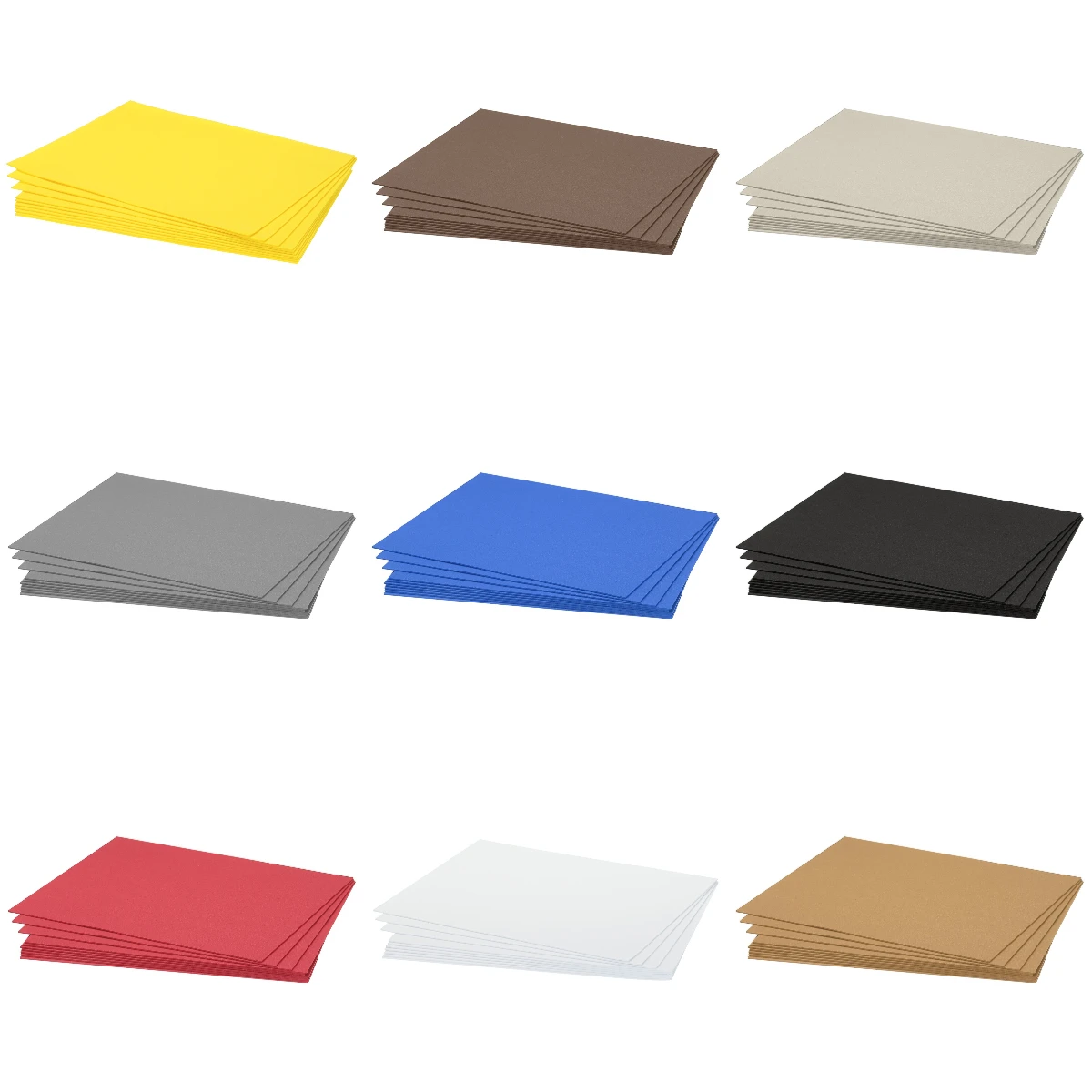 Uxcell 10/15pcs 1.7mm Thick  EVA Foam Sheets 10.8 Inch x 8.5 Inch Crafts Foam EVA Sheets for Costumes, Arts and Crafts Projects