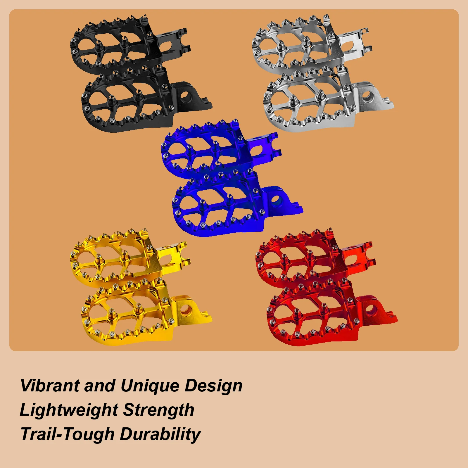 

2pcs Motorcycle C NC Aluminum Footpegs Bracket Pedals Foot Pegs For Sur Ron Sur-RonSurron Ultra BeeUB Electric Motocross Bike
