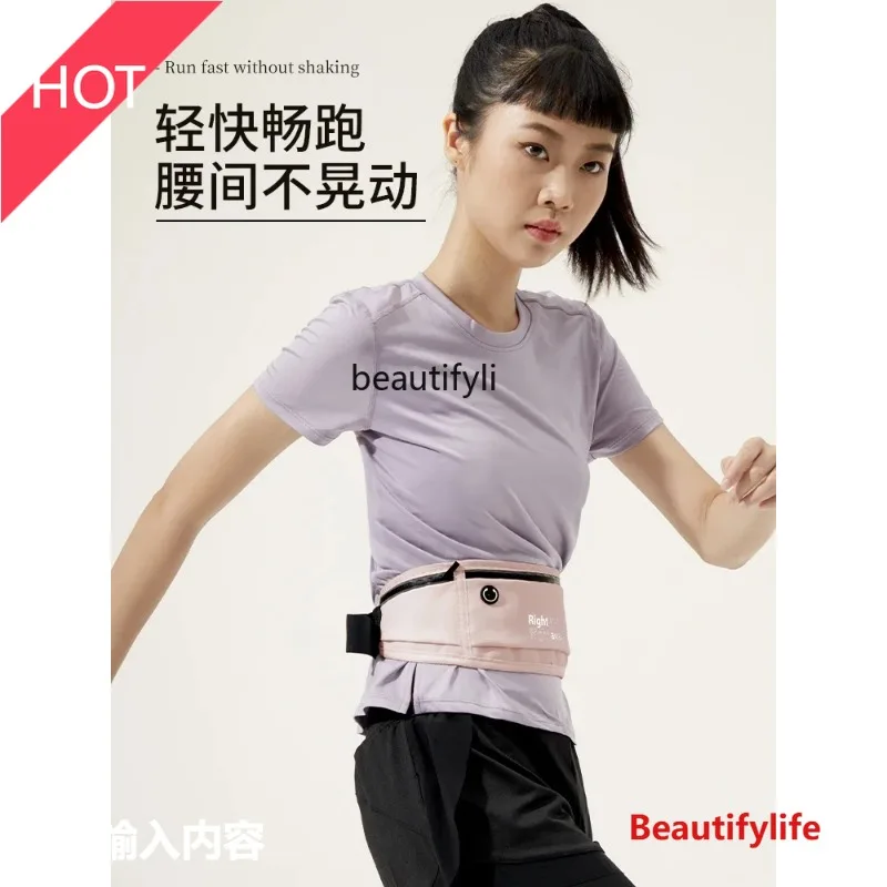 

A49 Sports fanny pack Women's summer running mobile phone bag Fitness invisible small bag storage