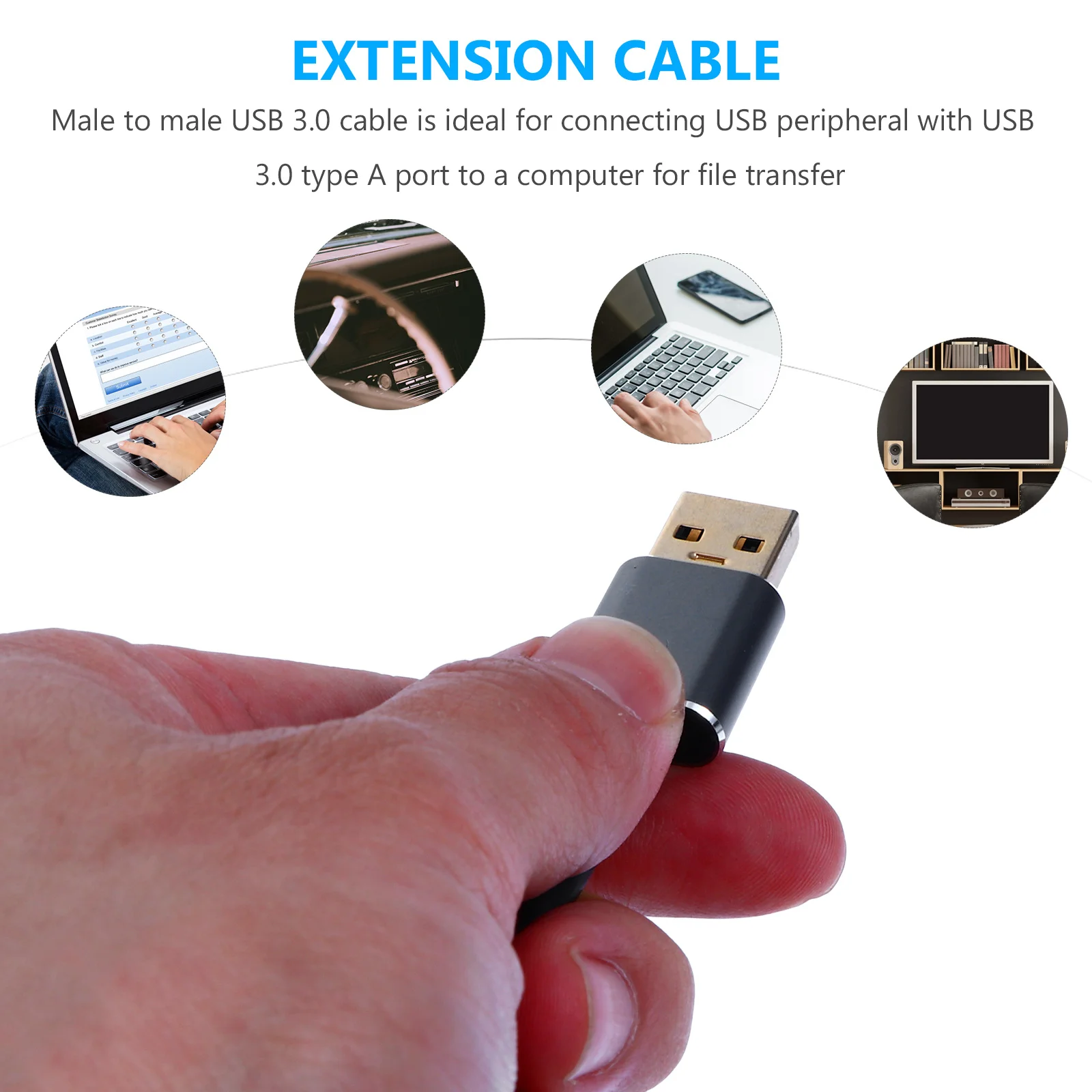 

USB 3.0 Cable Male to Male Double Shielded Cord Gold Plated Connector for Computer USB 3.0 Data Transfer Cable High Speed