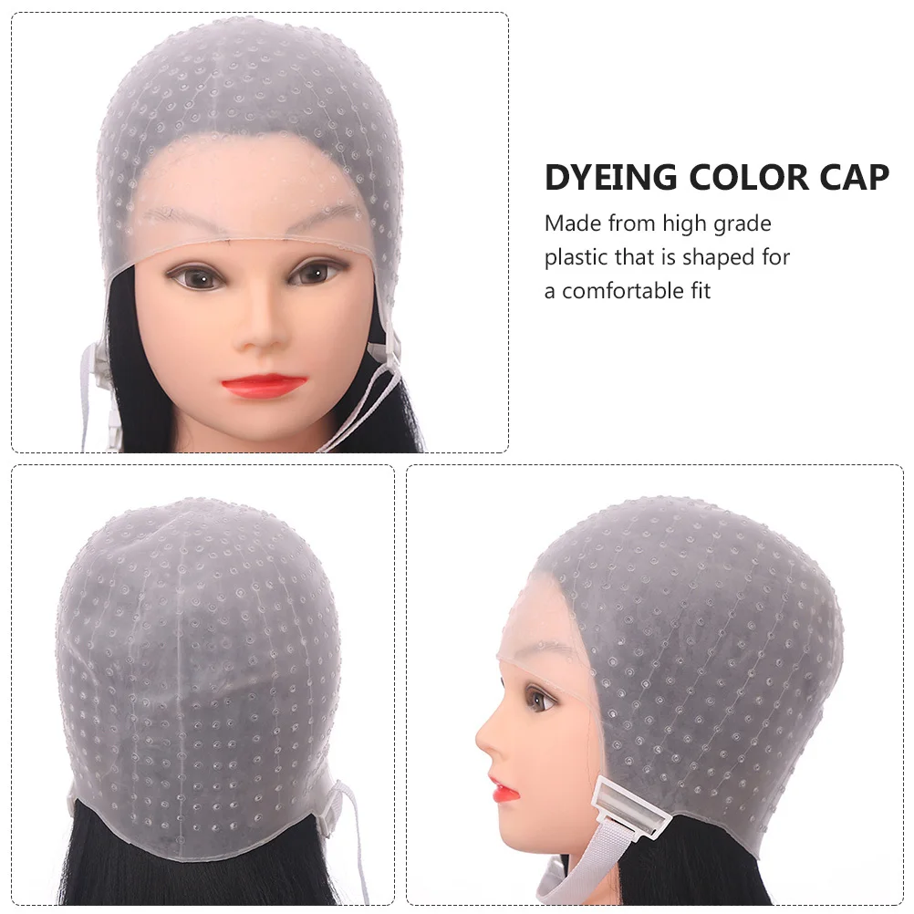 

2 set Coloring Reusable Highlighting Hat For Diy Dyeing Small Hole Design Hair Dyeing Cap Disposable Hair
