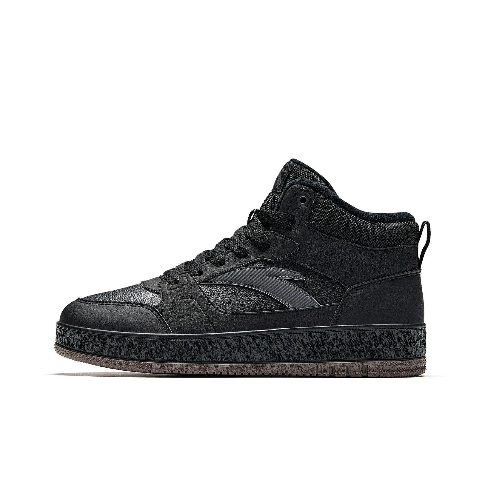 Anta High top Skateboard Shoes Men's Black/Castle Gray 912548938-3
